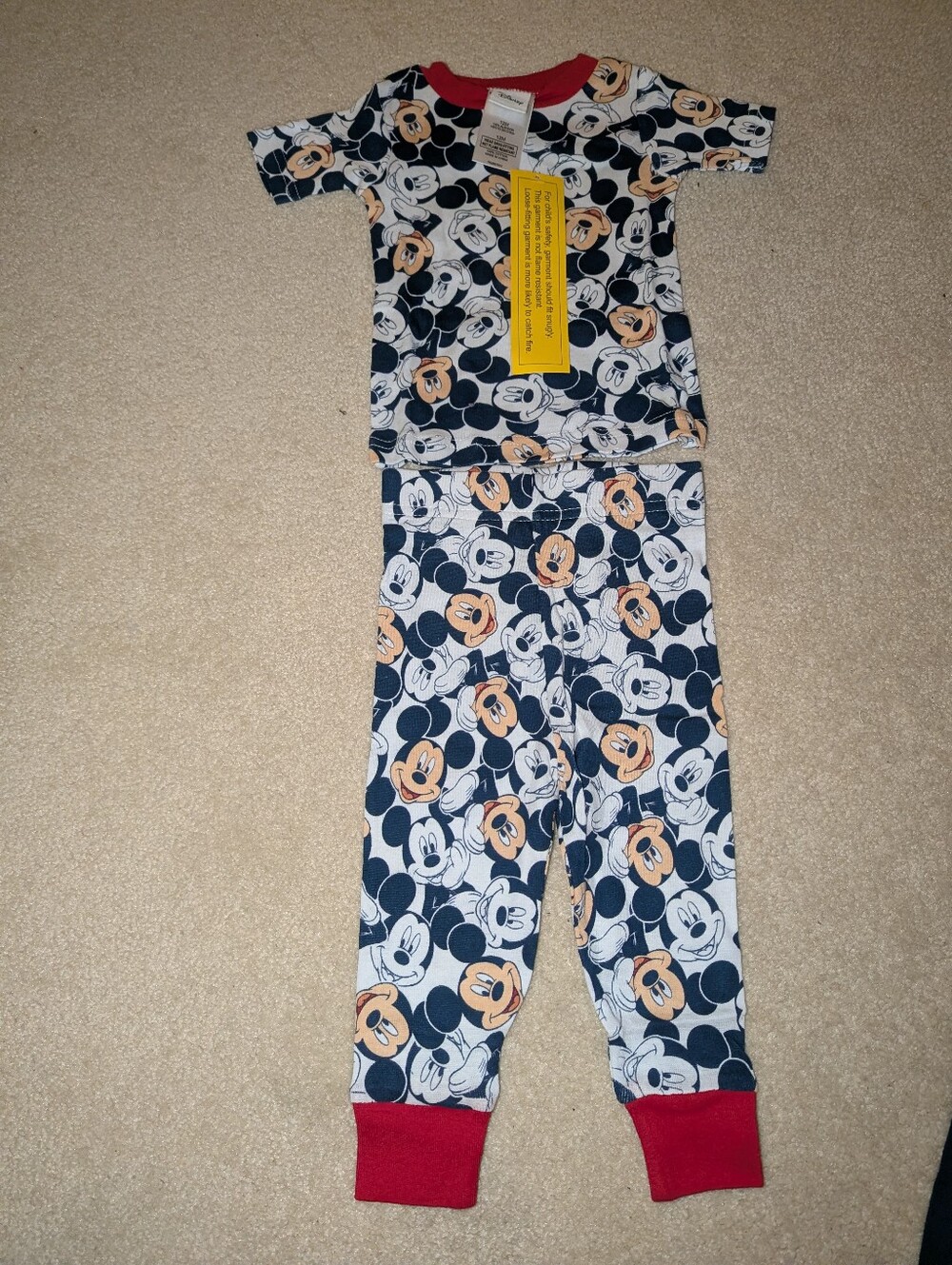Nwt 4pc Mickey mouse Pjs - Picture 9 of 10